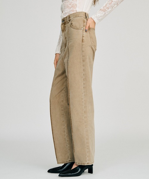 PRANK PROJECT(プランクプロジェクト)の「【2026Autumn Pre-Order】ピンタックハイウエストストレートパンツ / Pintuck High-Waist Straight Pants(スラックス・レディース・ネイビー/ベージュ・38/36)」の16枚目の写真