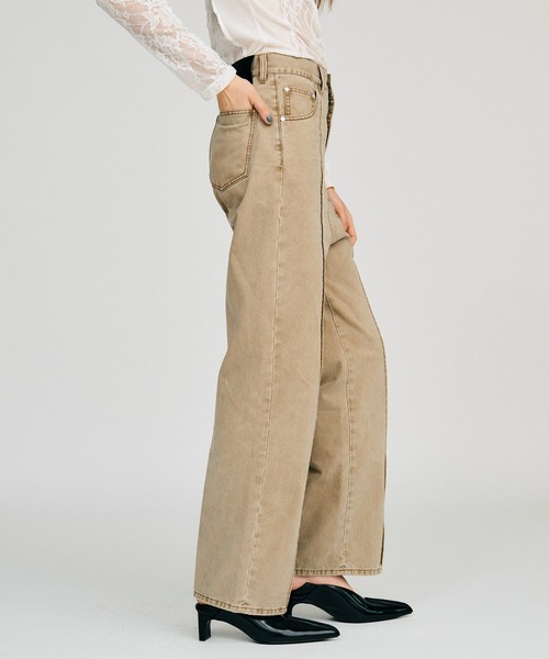 PRANK PROJECT(プランクプロジェクト)の「【2026Autumn Pre-Order】ピンタックハイウエストストレートパンツ / Pintuck High-Waist Straight Pants(スラックス・レディース・ネイビー/ベージュ・38/36)」の18枚目の写真