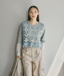 LEPSIM | ヘアリー刺繍ベスト　1049616(ベスト)