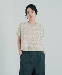 LEPSIM | ヘアリー刺繍ベスト　1049616(ベスト)