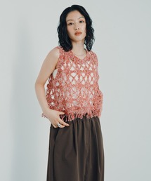 LEPSIM | ヘアリー刺繍ベスト 1049616(ベスト)