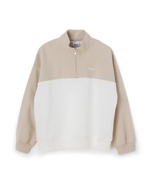 HALF ZIP SWEAT SHIRT / カラーブロック ハーフジップスウェット