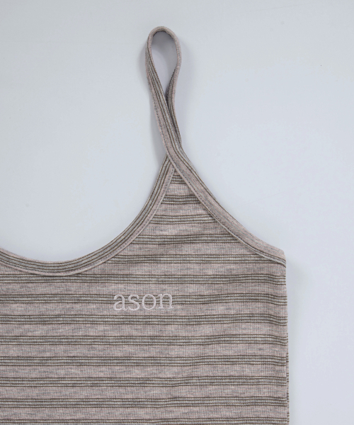 ASON（アズオン）の「SHELL STRIPE SLEEVELESS / PINK（Tシャツ/カットソー・レディース・その他・FREE）」の9枚目の写真