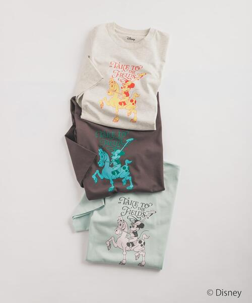 SENSE OF PLACE by URBAN RESEARCH(センスオブプレイスバイアーバンリサーチ)の「別注/Disney/グラフィックTシャツA(Tシャツ/カットソー・メンズ・ライトグレー/ライトブルー/ブラウン・MEDIUM/LARGE)」の8枚目の写真