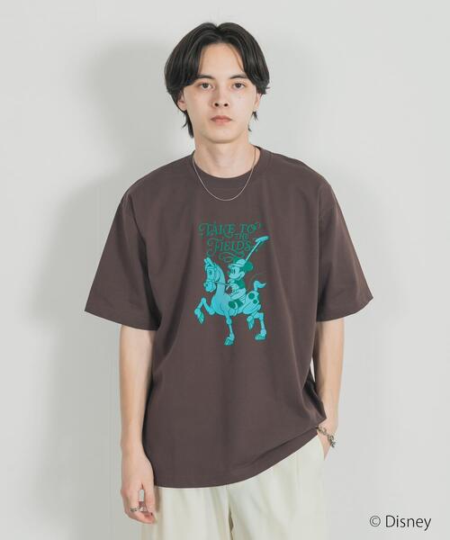 SENSE OF PLACE by URBAN RESEARCH(センスオブプレイスバイアーバンリサーチ)の「別注/Disney/グラフィックTシャツA(Tシャツ/カットソー・メンズ・ライトグレー/ライトブルー/ブラウン・MEDIUM/LARGE)」の12枚目の写真