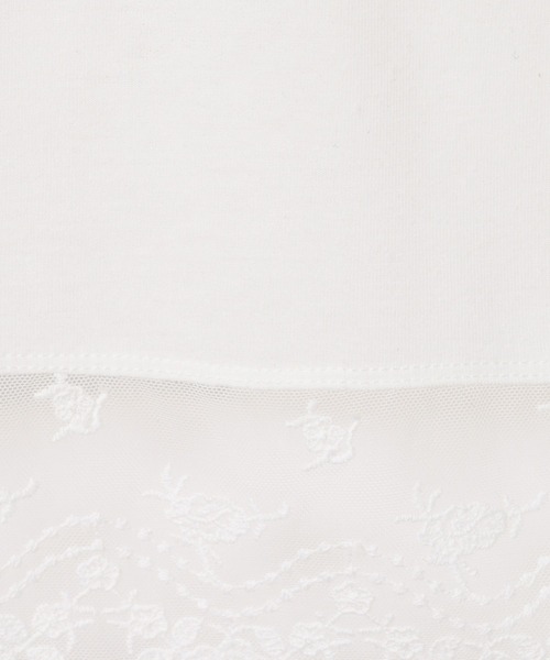 JEANASIS(ジーナシス)の「レースドッキングNS/1054895(Tシャツ/カットソー・レディース・ブラック/ホワイト・FREE)」の13枚目の写真