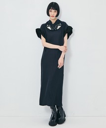 TOGA PULLA | 【TOGA PULLA/トーガプルラ】Rayon silk twill dress/レーヨンシルクツイルドレス(ワンピース)