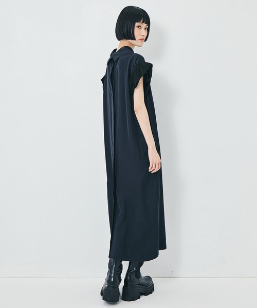 TOGA PULLA（トーガ　プルラ）の「【TOGA PULLA/トーガプルラ】Rayon silk twill dress/レーヨンシルクツイルドレス（ワンピース・レディース・ブラック・38）」の5枚目の写真