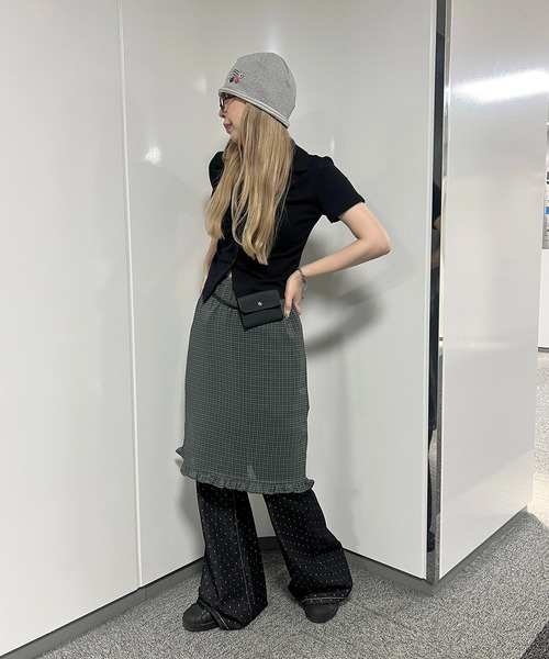 WC（ダブル シー）の「ボタンデザインビーニー（ニットキャップ/ビーニー・レディース・ホワイト・FREE）」の12枚目の写真