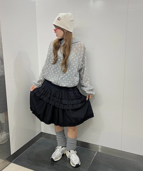 WC（ダブル シー）の「ボタンデザインビーニー（ニットキャップ/ビーニー・レディース・ホワイト・FREE）」の5枚目の写真