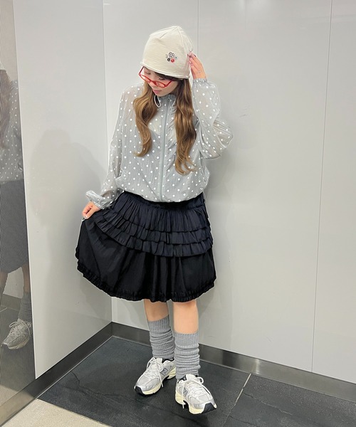 WC（ダブル シー）の「ボタンデザインビーニー（ニットキャップ/ビーニー・レディース・ホワイト・FREE）」の6枚目の写真