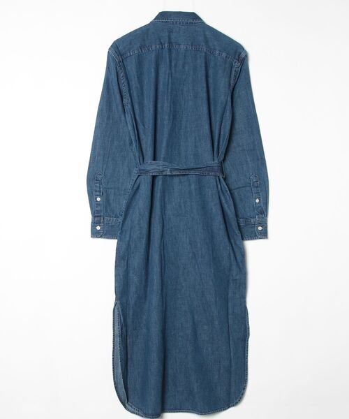 LAUREN RALPH LAUREN(ローレン ラルフ ローレン)の「ベルテッド デニム ミディ シャツドレス(シャツワンピース・レディース・ブルー・2/0/4/6/8/00)」の9枚目の写真