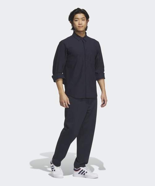 adidas(アディダス)の「プレミアム カジュアル 軽量 ニット 長袖シャツ / アディダス adidas(Tシャツ/カットソー・メンズ・ブルー・XX-LARGE/3XL/LARGE/MEDIUM/SMALL/X-LARGE/X-SMALL)」の5枚目の写真
