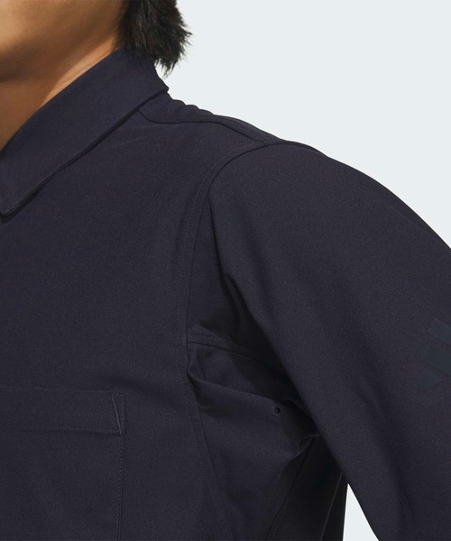 adidas(アディダス)の「プレミアム カジュアル 軽量 ニット 長袖シャツ / アディダス adidas(Tシャツ/カットソー・メンズ・ブルー・XX-LARGE/3XL/LARGE/MEDIUM/SMALL/X-LARGE/X-SMALL)」の3枚目の写真