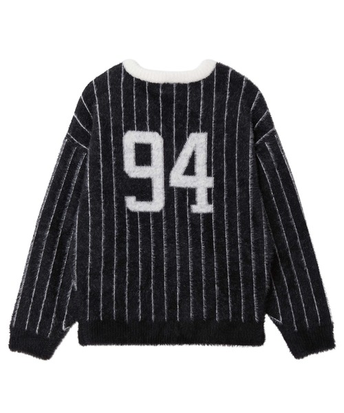 X-girl(エックスガール)の「GAME SHIRT JACQUARD SHAGGY KNIT TOP(ニット/セーター・レディース・ブラウン/ブラック・ONE SIZE)」の16枚目の写真