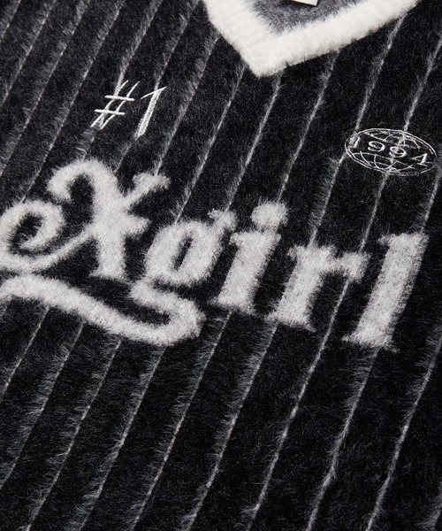 X-girl(エックスガール)の「GAME SHIRT JACQUARD SHAGGY KNIT TOP(ニット/セーター・レディース・ブラウン/ブラック・ONE SIZE)」の18枚目の写真
