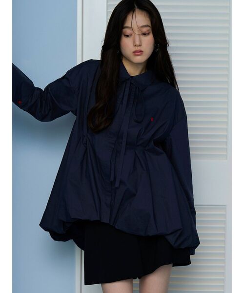 LAGUNAMOON（ラグナムーン）の「【POLO BCSコラボ】バルーンシャツ（シャツ/ブラウス・レディース・ブルー/ネイビー/ホワイト・FREE）」の2枚目の写真