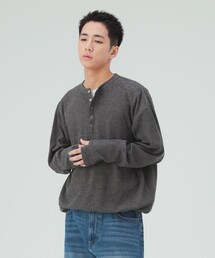 スピンドル ヘンリーネック カットソー