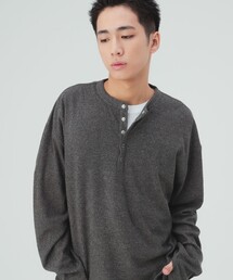 スピンドル ヘンリーネック カットソー