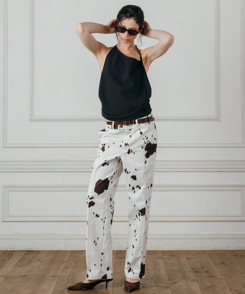 CREDONA(クレドナ)の「COW PANTS/カウパンツ(その他パンツ・レディース・アイボリー・1/0)」の9枚目の写真