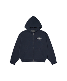 LOST IN SYDNEY ZIP-UP HOODIE IN NAVY