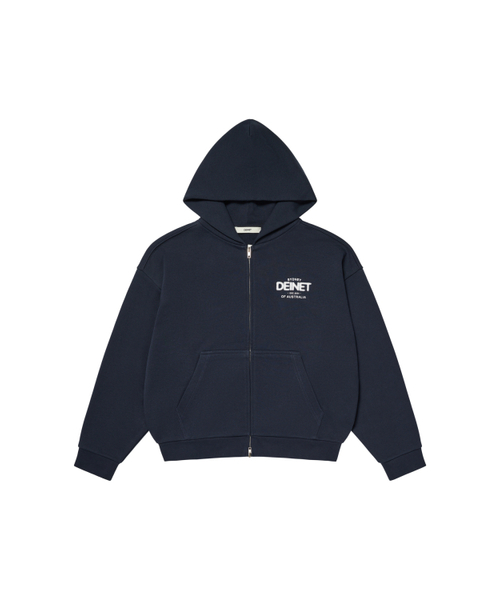 DEINET(ダイニット)の「LOST IN SYDNEY ZIP-UP HOODIE IN NAVY(パーカー・レディース・その他・FREE)」の1枚目の写真