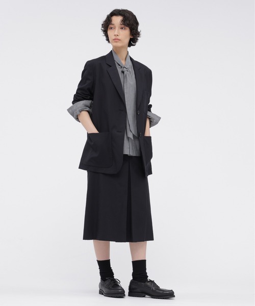 MARGARET HOWELL（マーガレットハウエル）の「FINE COTTON CHAMBRAY（シャツ/ブラウス・レディース・チャコール・1/2）」の5枚目の写真