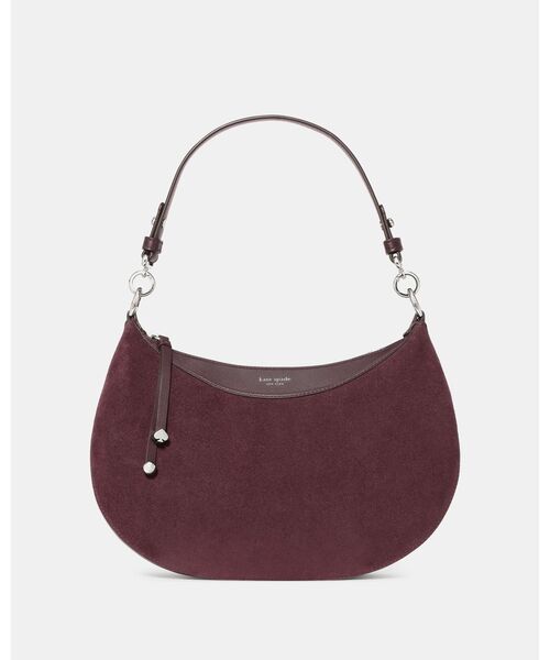 kate spade new york（ケイトスペード ニューヨーク）の「リブ スエード ショルダー バッグ（ショルダーバッグ・レディース・パープル・ONESIZE）」の3枚目の写真