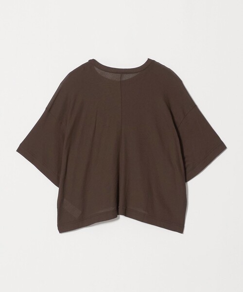 upperhights（アッパーハイツ）の「＜upper hights × conte＞ シアー ボックス クルーネックTシャツ（Tシャツ/カットソー・レディース・ブラウン系/ブラック/ホワイト・FREE）」の4枚目の写真