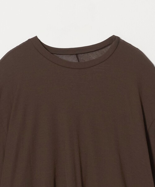 upperhights（アッパーハイツ）の「＜upper hights × conte＞ シアー ボックス クルーネックTシャツ（Tシャツ/カットソー・レディース・ブラウン系/ブラック/ホワイト・FREE）」の5枚目の写真