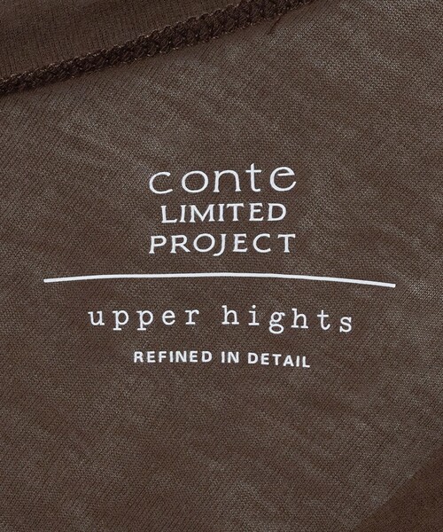upperhights（アッパーハイツ）の「＜upper hights × conte＞ シアー ボックス クルーネックTシャツ（Tシャツ/カットソー・レディース・ブラウン系/ブラック/ホワイト・FREE）」の12枚目の写真