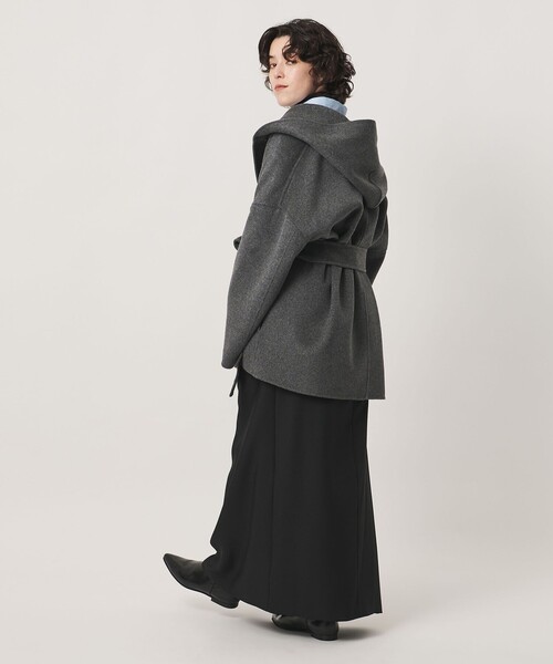 MARW UNITED ARROWS(マルゥ ユナイテッドアローズ)の「<MARW UNITED ARROWS>フーデッド リバー ミドルコート(その他アウター・レディース・ダークグレー/ブラック・38/36)」の5枚目の写真