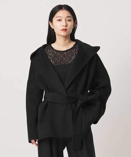 MARW UNITED ARROWS(マルゥ ユナイテッドアローズ)の「<MARW UNITED ARROWS>フーデッド リバー ミドルコート(その他アウター・レディース・ダークグレー/ブラック・38/36)」の6枚目の写真