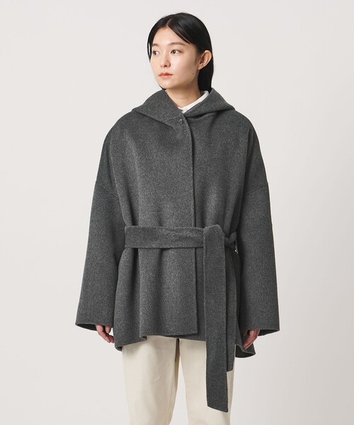 MARW UNITED ARROWS(マルゥ ユナイテッドアローズ)の「<MARW UNITED ARROWS>フーデッド リバー ミドルコート(その他アウター・レディース・ダークグレー/ブラック・38/36)」の10枚目の写真