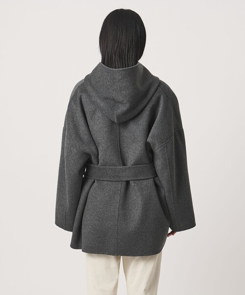 MARW UNITED ARROWS(マルゥ ユナイテッドアローズ)の「<MARW UNITED ARROWS>フーデッド リバー ミドルコート(その他アウター・レディース・ダークグレー/ブラック・38/36)」の12枚目の写真