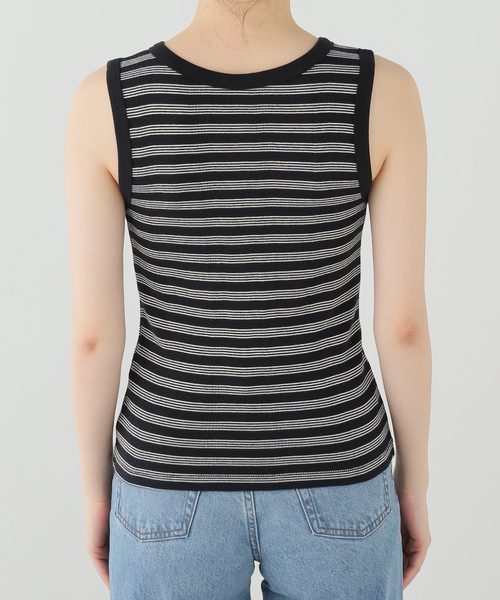 OUTDOOR PRODUCTS（アウトドアプロダクツ）の「miller prib Henley tank（Tシャツ/カットソー・レディース・ブラック系その他/チャコールグレー/キャメル・FREE）」の5枚目の写真