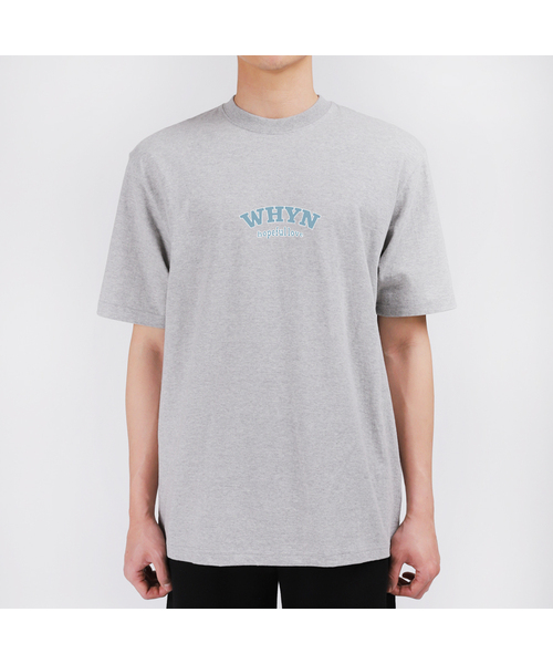 WHYN(ワイエヌ)の「ホプラブ 半袖Tシャツ F03BRD_WBX10964(Tシャツ/カットソー・メンズ・グレー系その他/ブルー/ホワイト/ブラック・XL/S/L/M)」の1枚目の写真