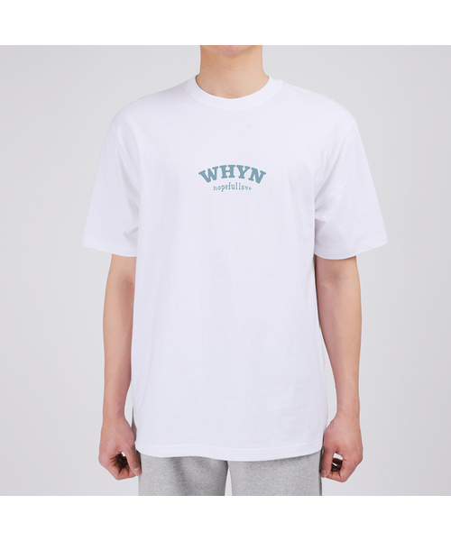 WHYN(ワイエヌ)の「ホプラブ 半袖Tシャツ F03BRD_WBX10964(Tシャツ/カットソー・メンズ・グレー系その他/ブルー/ホワイト/ブラック・XL/S/L/M)」の2枚目の写真