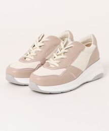 JOLI ENCORE(FR) ジョリー・アンコール PLATFORM BICOLOR SNEAKERS 5.5 プラットフォームバイカラースニーカー5.5 JE-47 P.BEIGE