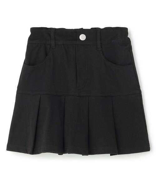 LOVETOXIC(ラブトキシック)の「【みんなの声/ストレッチ】\nデニムライクカットプリーツスカート(スカート・キッズ・グレー/ブラック/ブルー・L:160cm/130cm/M:150cm/S:140cm)」の2枚目の写真