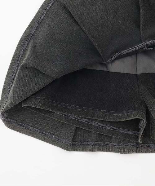 LOVETOXIC(ラブトキシック)の「【みんなの声/ストレッチ】\nデニムライクカットプリーツスカート(スカート・キッズ・グレー/ブラック/ブルー・L:160cm/130cm/M:150cm/S:140cm)」の9枚目の写真