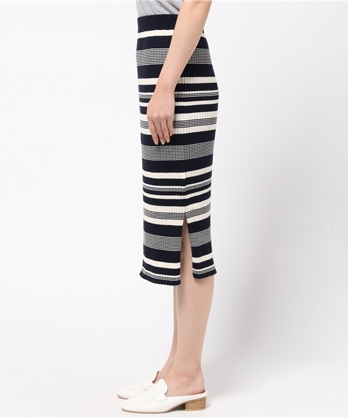 URBAN RESEARCH（アーバンリサーチ）の「UR レトロボーダースカート（スカート・レディース・ホワイト系その他/グリーン系その他・FREE）」の7枚目の写真