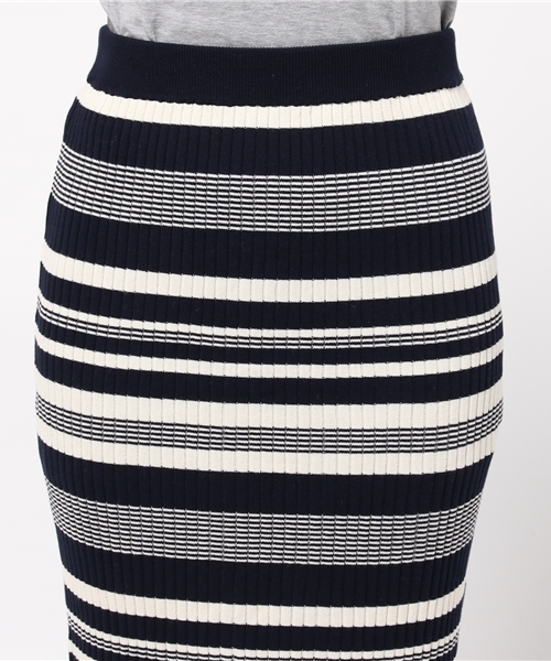 URBAN RESEARCH（アーバンリサーチ）の「UR レトロボーダースカート（スカート・レディース・ホワイト系その他/グリーン系その他・FREE）」の9枚目の写真