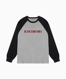 KIKIMIMI FONT RAGLAN RIB LONGSLEEVES (MELANGE)