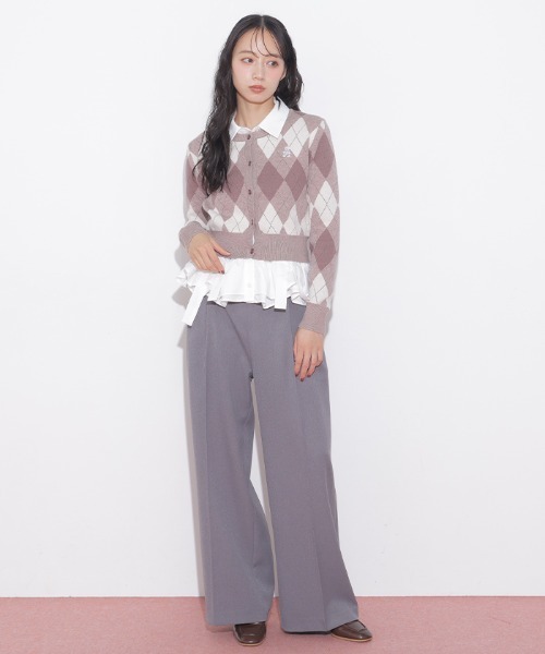 JILL by JILL STUART(ジルバイジルスチュアート)の「<BEARシリーズ>ラメアーガイルニット(ニット/セーター・レディース・ネイビー系1/ピンク系その他/ブラウン系その他/ブルー系その他・FREE)」の22枚目の写真