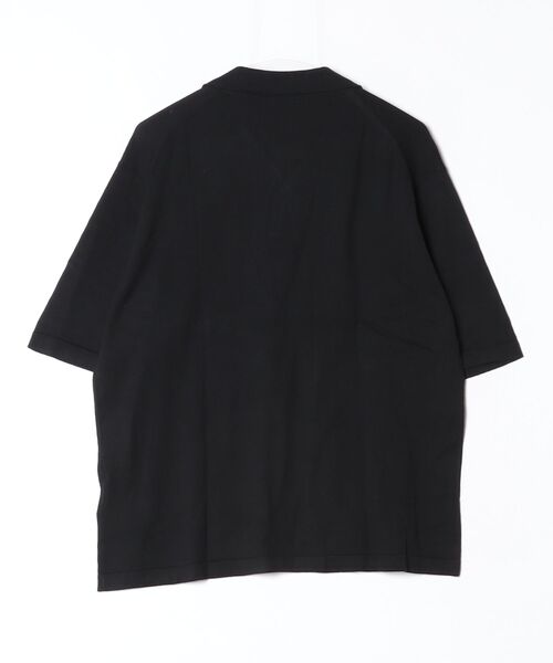 JOHN SMEDLEY（ジョンスメドレー）の「JOHN SMEDLEY / ジョンスメドレー：S4837 SKIPPER KNIT POLO：S4837[MUS]（ポロシャツ・メンズ・ブラック・M/L）」の2枚目の写真