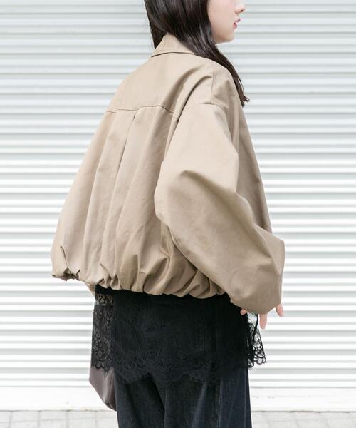 ITEMS URBANRESEARCH(アイテムズ アーバンリサーチ)の「バルーンブルゾン(ブルゾン・レディース・グリーン系その他/ベージュ・FREE)」の4枚目の写真