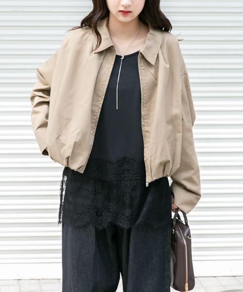 ITEMS URBANRESEARCH(アイテムズ アーバンリサーチ)の「バルーンブルゾン(ブルゾン・レディース・グリーン系その他/ベージュ・FREE)」の5枚目の写真