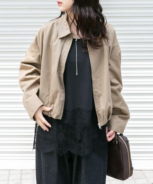 ITEMS URBANRESEARCH(アイテムズ アーバンリサーチ)の「バルーンブルゾン(ブルゾン・レディース・グリーン系その他/ベージュ・FREE)」の6枚目の写真