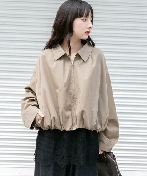 ITEMS URBANRESEARCH(アイテムズ アーバンリサーチ)の「バルーンブルゾン(ブルゾン・レディース・グリーン系その他/ベージュ・FREE)」の7枚目の写真